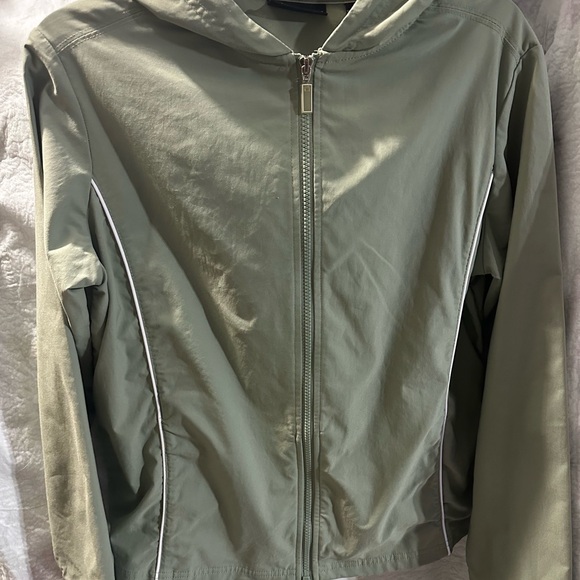 MARSH LANDING by Amanda Smith 2 Piece Jogger pant/zip Hoodie Size M Olive Green - Picture 8 of 10